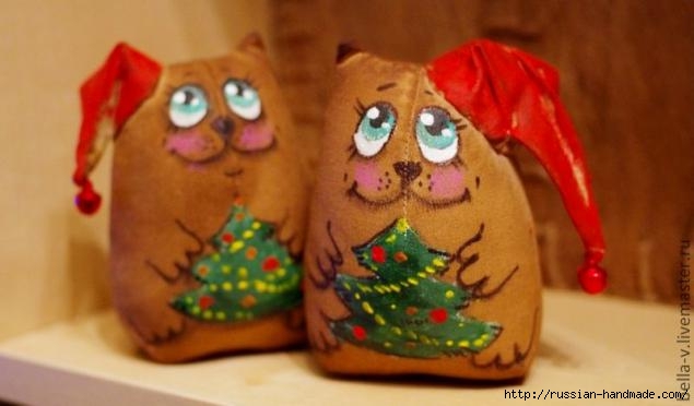 Кофейные котики. Шьем ароматизированную игрушку  