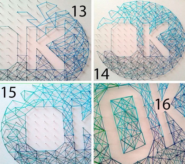 Стринг Арт поэтапно 