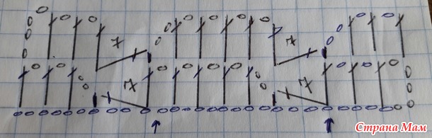 Блуза-Туника крючком. Филейная сетка и рельефный узор.