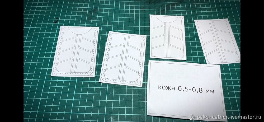 Тонкий картхолдер из кожи козы с объёмным узором давленка, тиснение, подиум, фото № 4 Тонкий картхолдер из кожи козы с объёмным узором давленка, тиснение, подиум, фото № 4