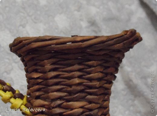  Мастер-класс Плетение: Кувшин руками чайника Бумага газетная, Трубочки бумажные. Фото 23