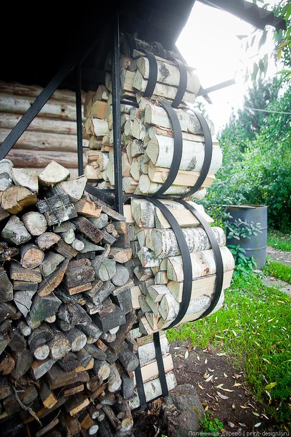 поленница дровяник полено дрова дача деревня ландшафт made of metal своими руками металл diy