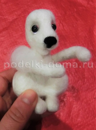 Игрушки собачки (сухое валяние)