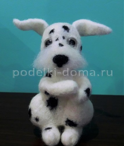 Игрушки собачки (сухое валяние)