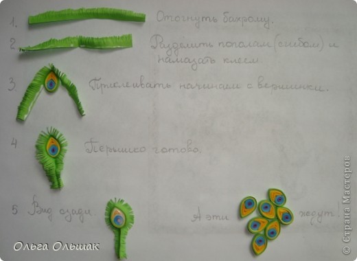 Ох, девочки, опять натворила!
На этот раз нашла новое применение бахроме- окантовать ею пёрышки на хвосте павлина.Ну, а если есть хвост, значит будет и сам павлин! фото 8
