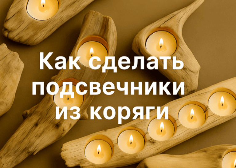 Мастер-класс по созданию подсвечников для чайных свечей из плавника